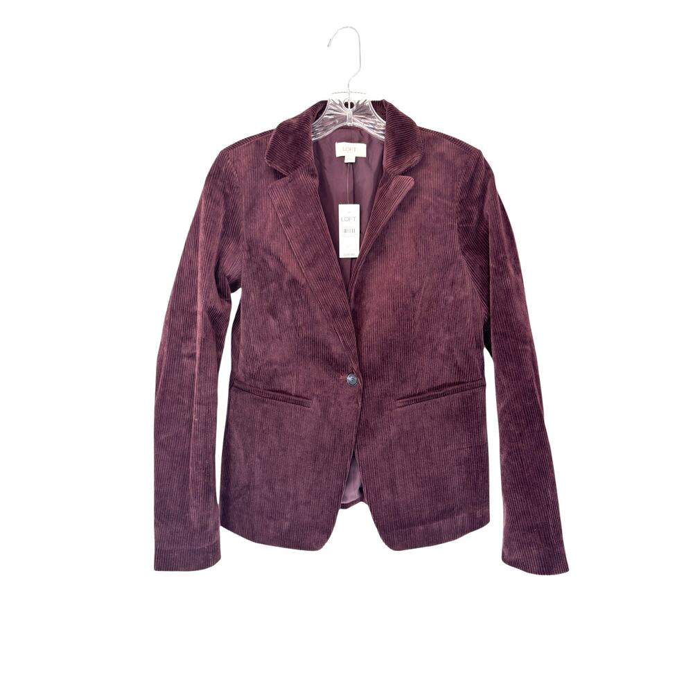 Loft Blazer Brown Corduroy Gremlin Moody Rustic Office Work Career Size 0